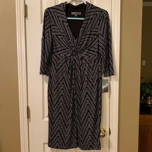 DonnaRicco ladies 12, black jersey knit dress, NWT